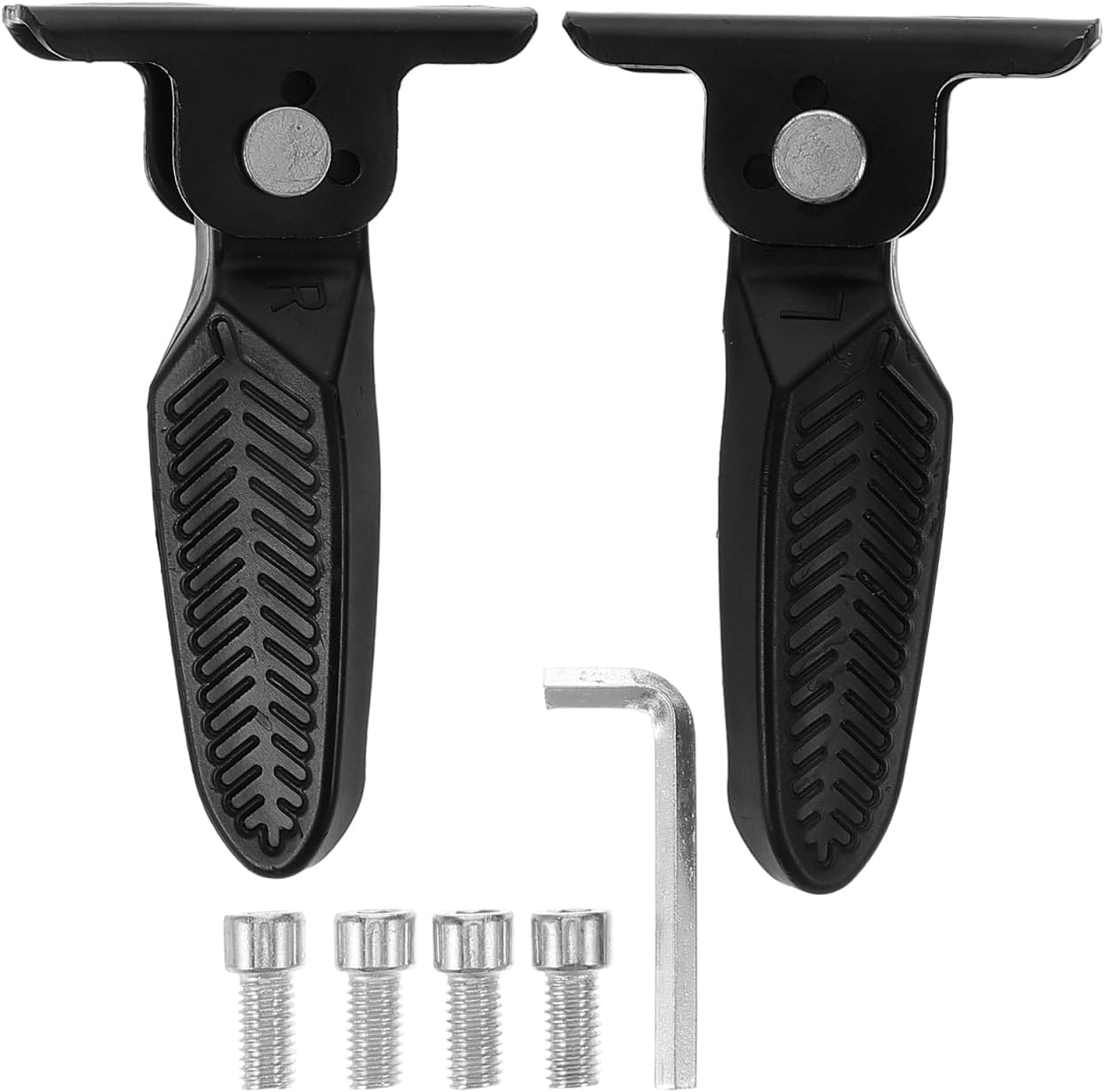 MUCKLILY Electric Bike Pedals Folding Foot Pegs for Bicycles for Scooters Mopeds image number 3