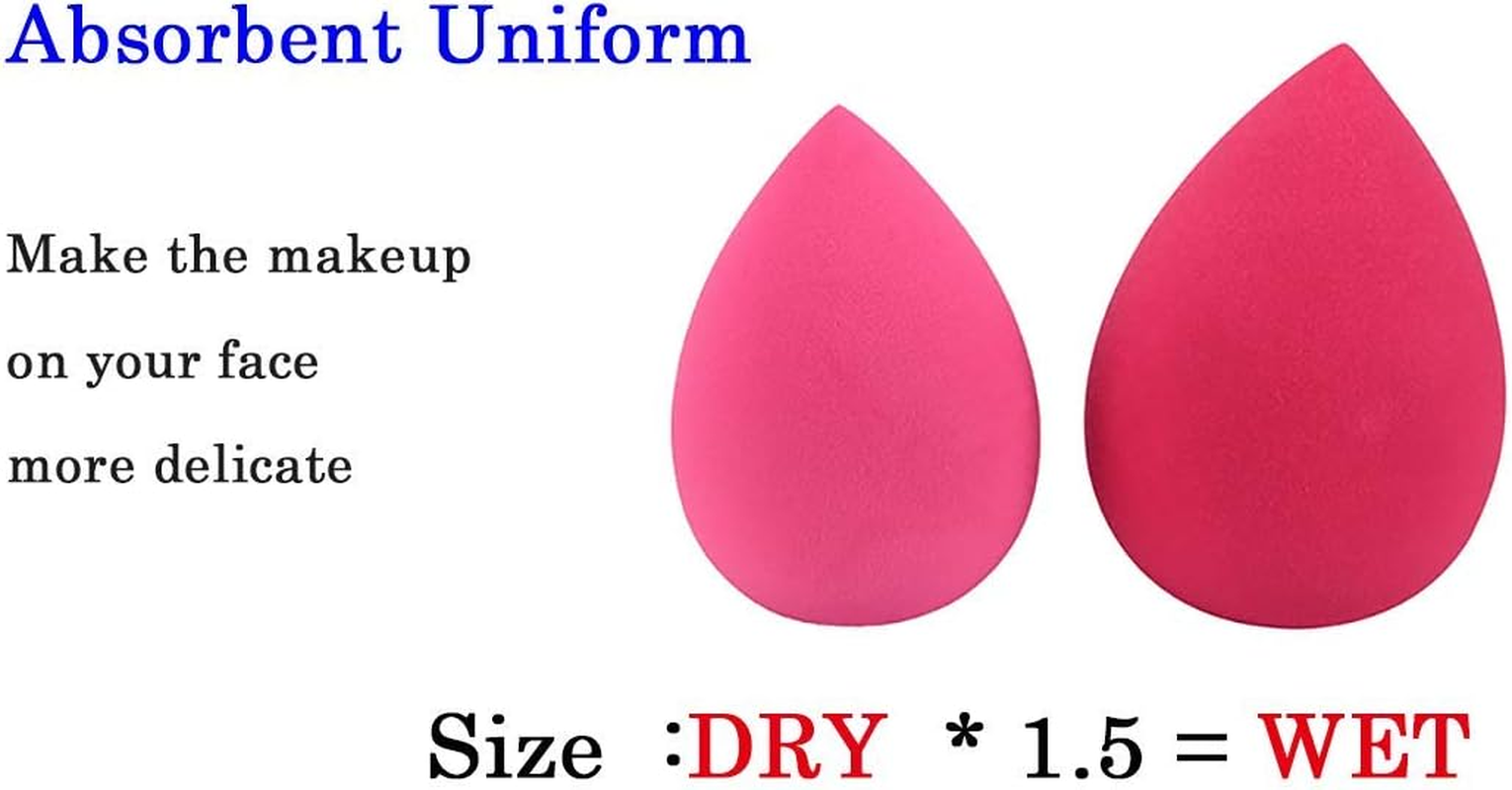 [3-Pack]Bellixe Beauty Makeup Sponge Blender,No-Latex Soft Cosmetic Sponge