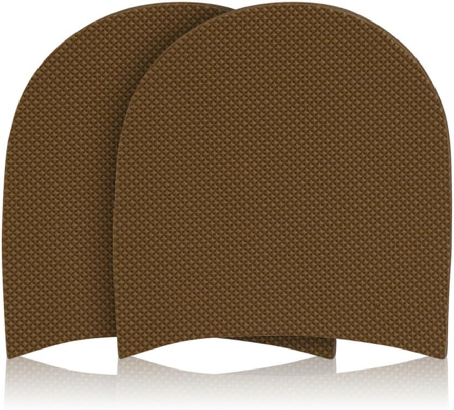 1 Pair anti Slip Rubber Shoe Soles anti Skid Rubber Soles Thickness 3Mm Rubber anti Skid Shoes Heels Repairing Tool for DIY Shoe Repair, Shoe Repair Rubber Heel Replacement anti Slip Heel Pads (Black)