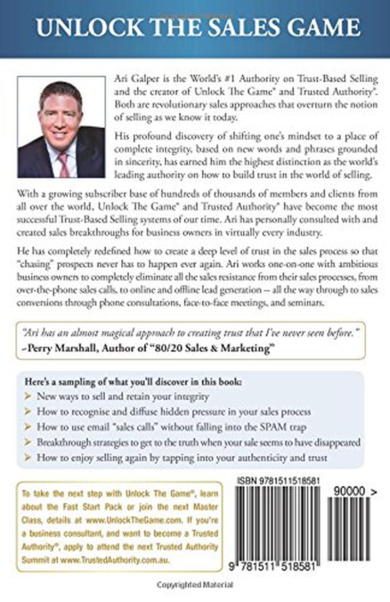 Unlock the Sales Game: New Trust-Based Selling Strategies to Finally Create Your Sales Breakthrough image number 2