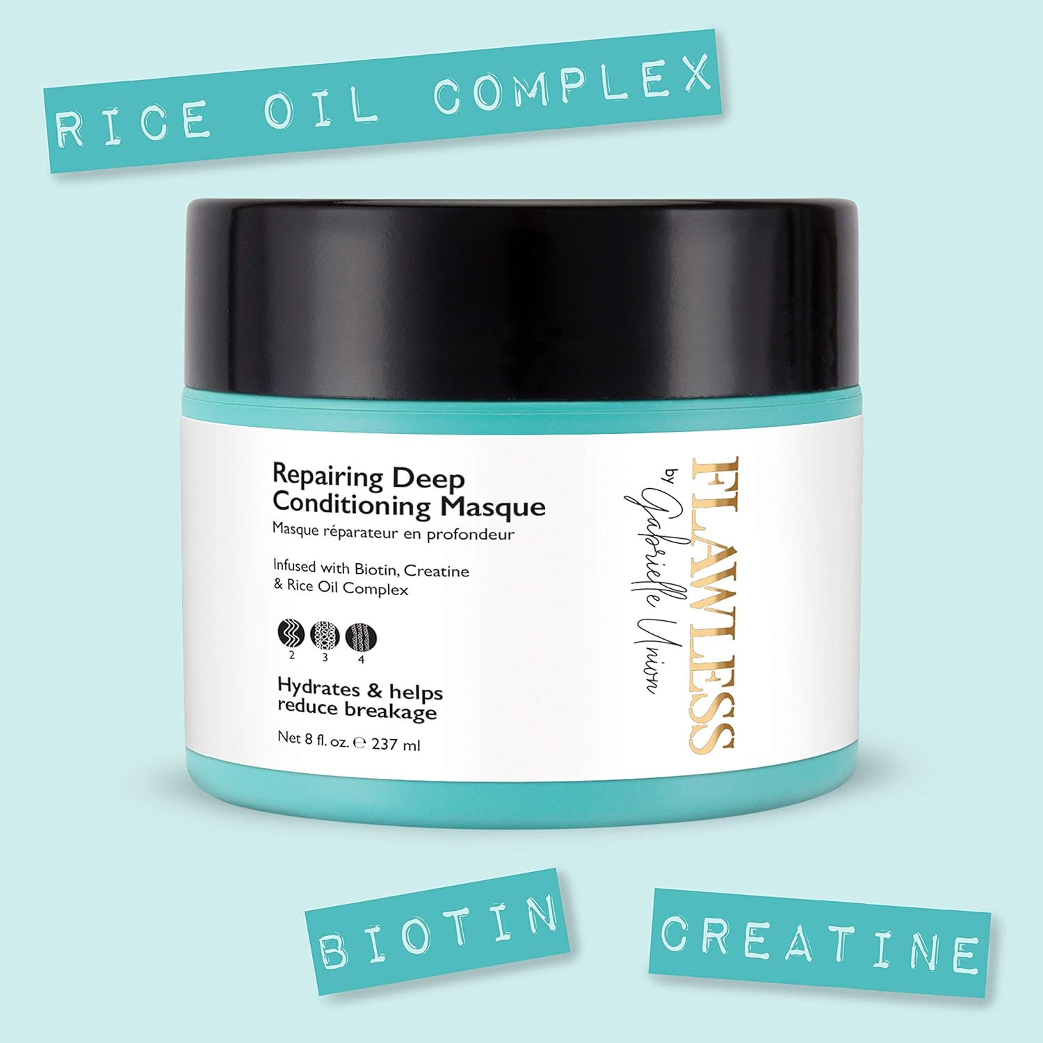 Flawless by Gabrielle Union - Repairing Deep Conditioning Hair Masque, 240Ml image number 3