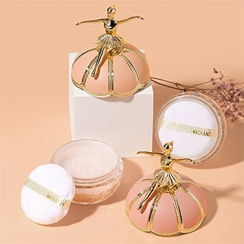 Translucent Powder Setting Powder, Lightweight Loose Powder Waterproof Sweatproof, Long Lasting Makeup, Ballet Makeup Loose Setting Powder, Blurring Powder for Oily Dry Skin Zzhugyin image number 3