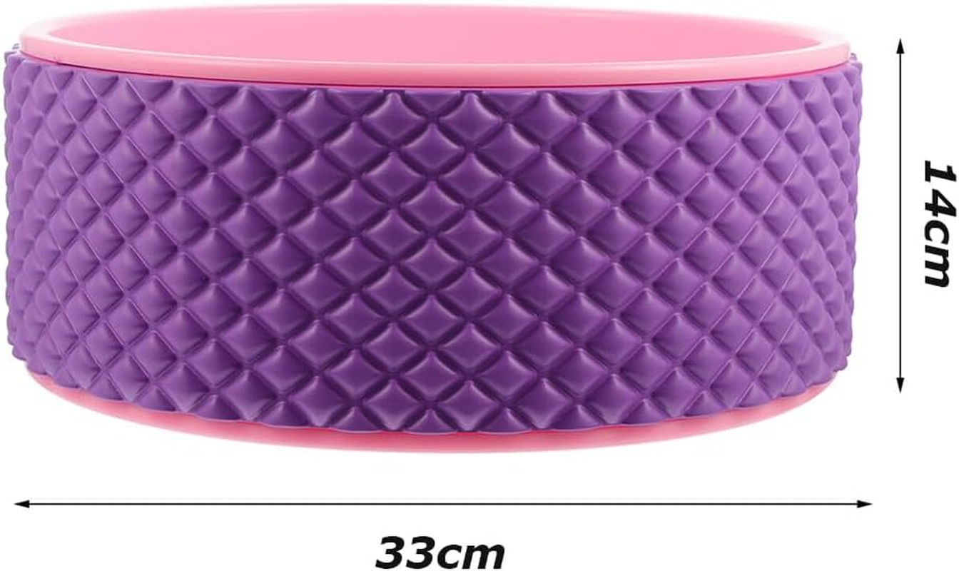 Yoga Wheel,Back Cracking Device,Yoga Prop Roller,Backbend Massage, Back Massage Roller,Massage Trigger Points,For Yoga,Pilates, Stretching Sport