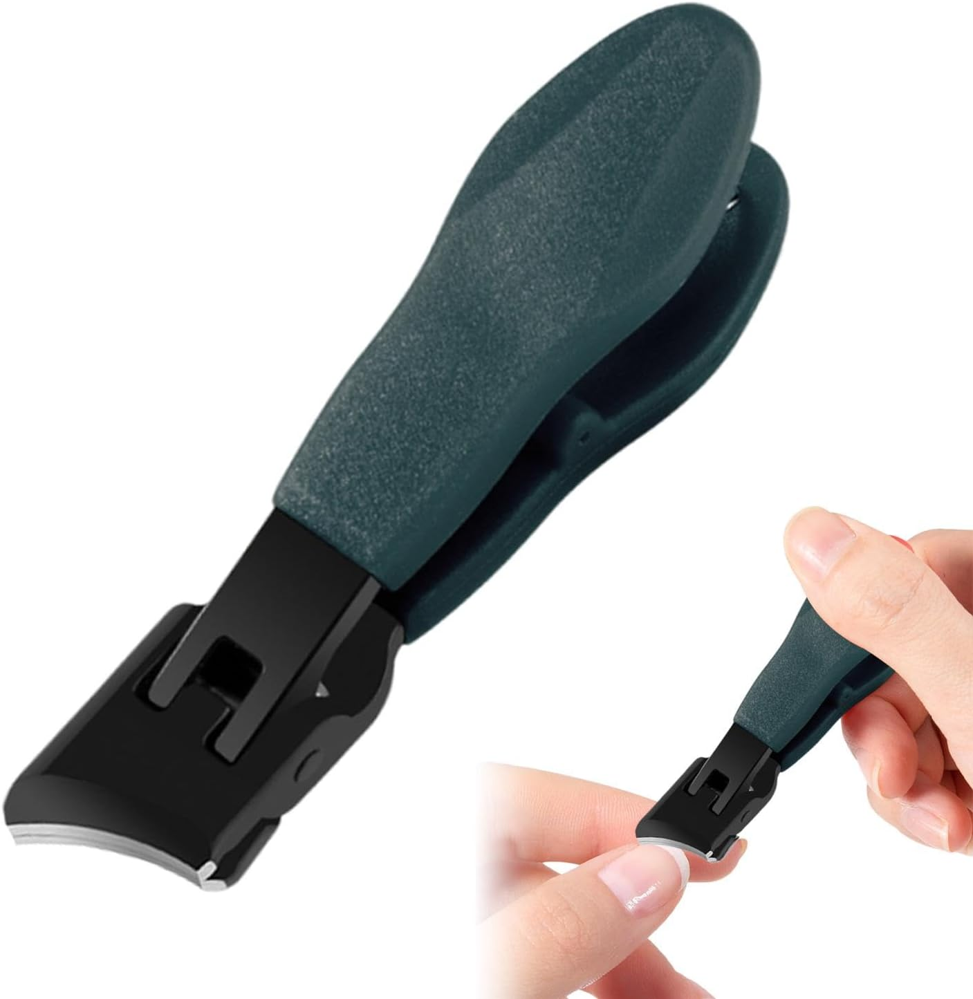 Finger Nail Clippers, Nail Cut Fingernail Clippers, Bevel Toenail Clippers, Splash Proof Nail Trimmer, Nail Cutters for Fingernails & Toenails image number 2