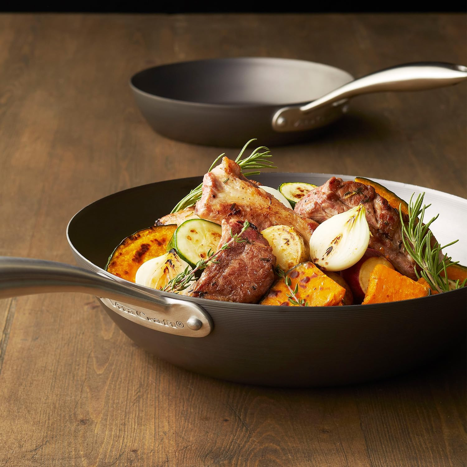 Vita Craft 2010 Rust Resistant Non-Stick Super Iron Frying Pan, 9.4 Inches (24 Cm), Made in Japan, Artisan Squeezed Spatula Processing, Gas IH Compatible image number 2