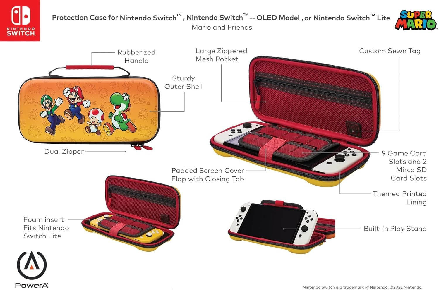 Powera Protection Case for Nintendo Switch - OLED Model, Nintendo Switch or Nintendo Switch Lite - Mario and Friends - Animal Crossing: Neighbors, Slim Case image number 2
