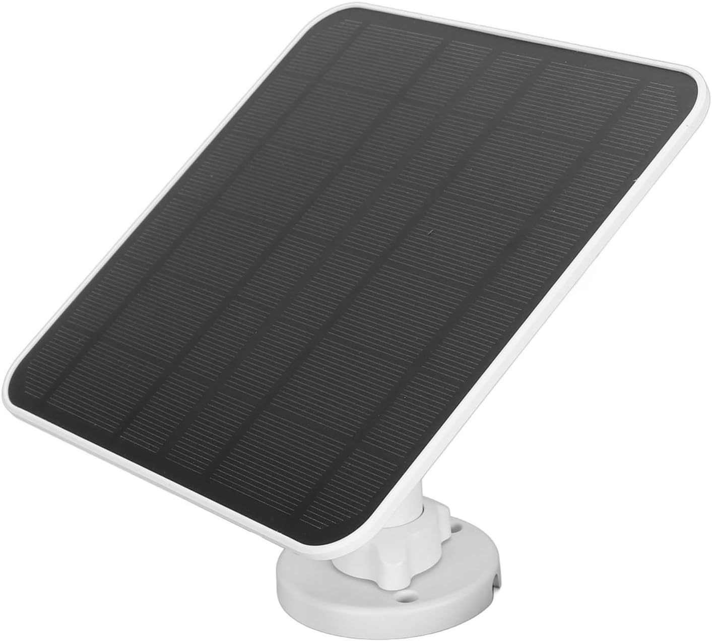 Solar Panel for for Nest Camera, 12W Solar Panel Solar Panel Charger IP66 Waterproof 360 Degree Adjustable Bracket for Video Doorbell 2 3 4 plus (CSP5W-O-B)