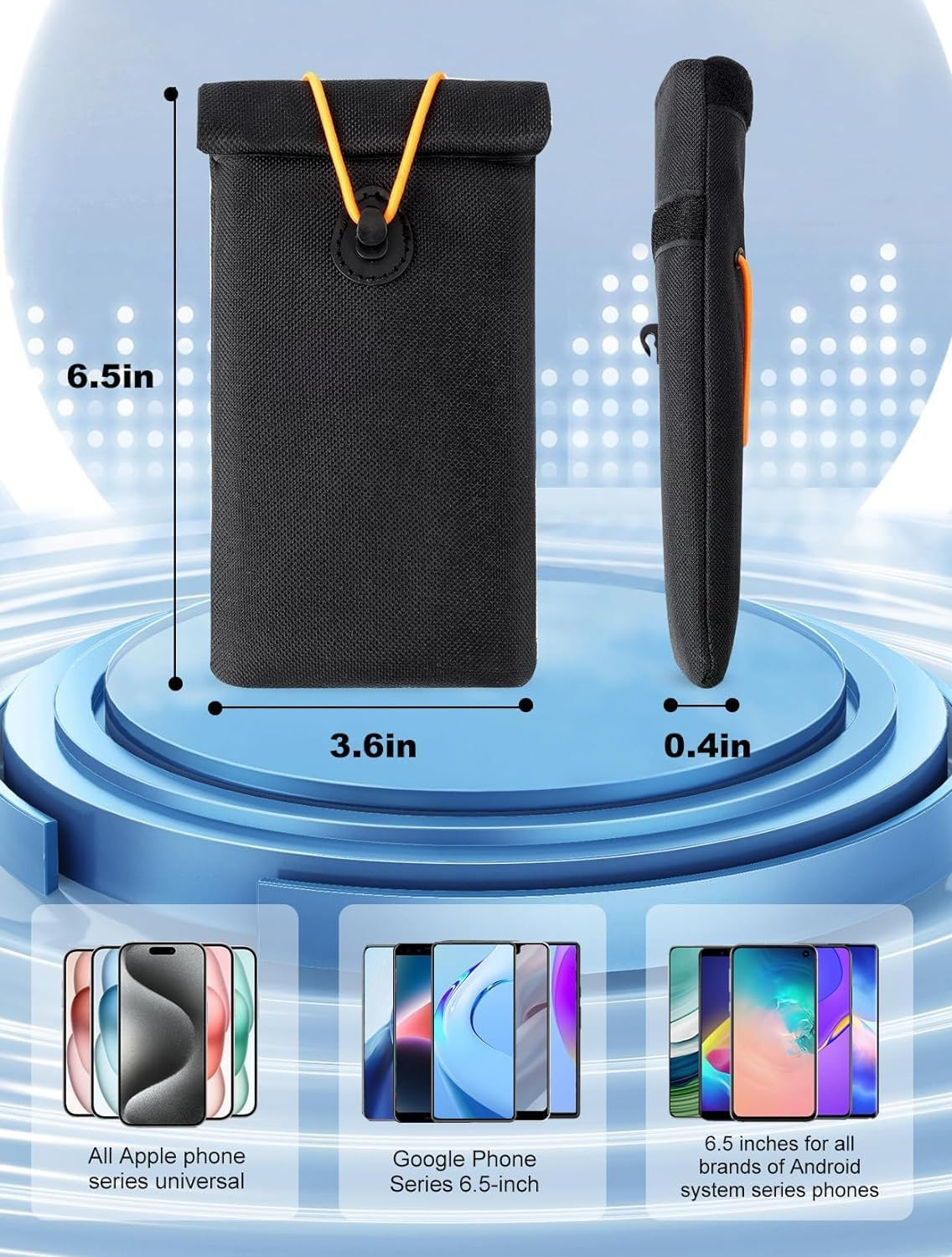 Pouch for Car Keys,Car Key Signal Blocking Pouch | Keyless Entry Car Keys Case | Blocker Bag for Car Security | Anti-Theft Remote Entry Keyless Protect image number 4