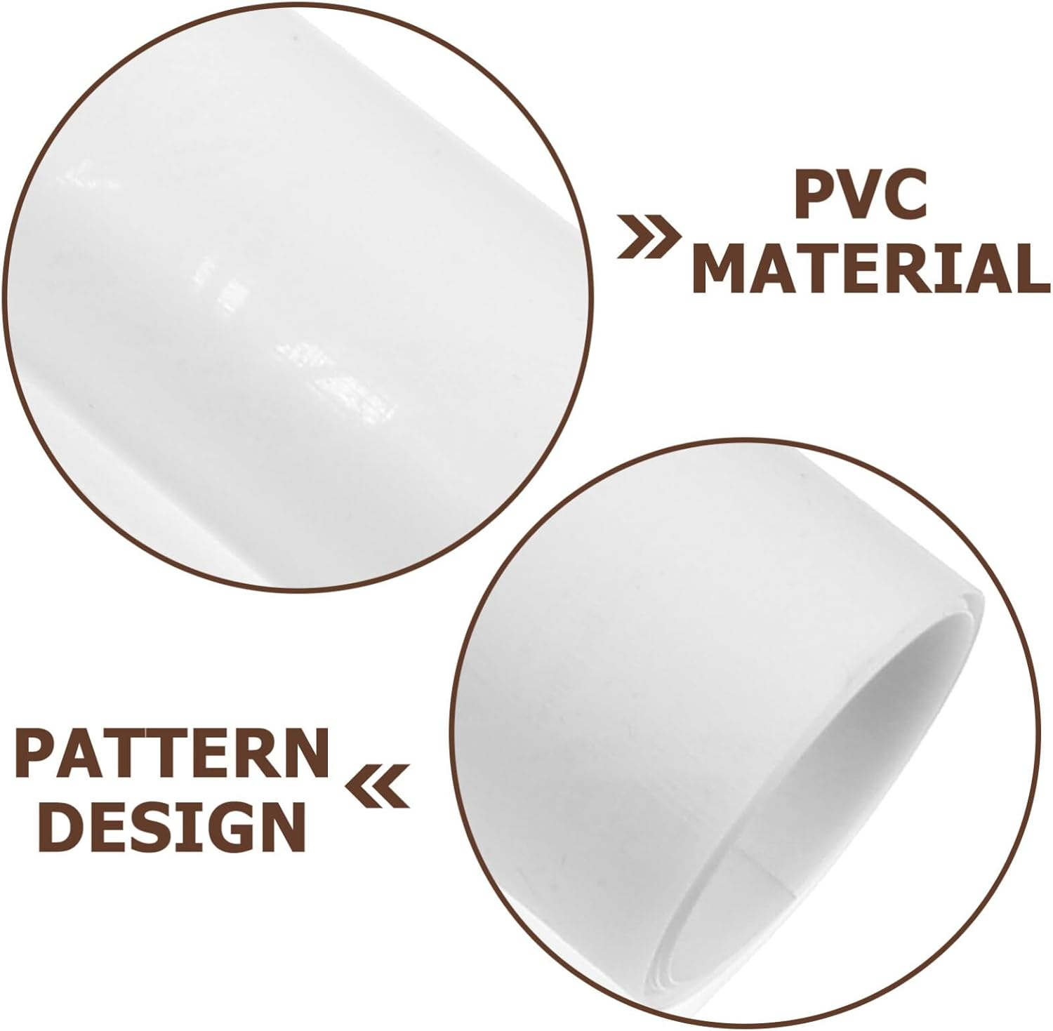 HOLIDYOYO 2Pcs Light Film Sticker Floor Lampshade Materials Light Shade Material Lampshade Making Material Floor Lampshade DIY Material Lamp Film Flexible White PVC image number 6