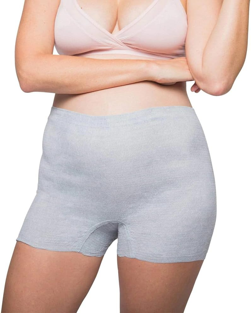 Frida Mom Disposable Boyshort Postpartum Underwear, Grey image number 1
