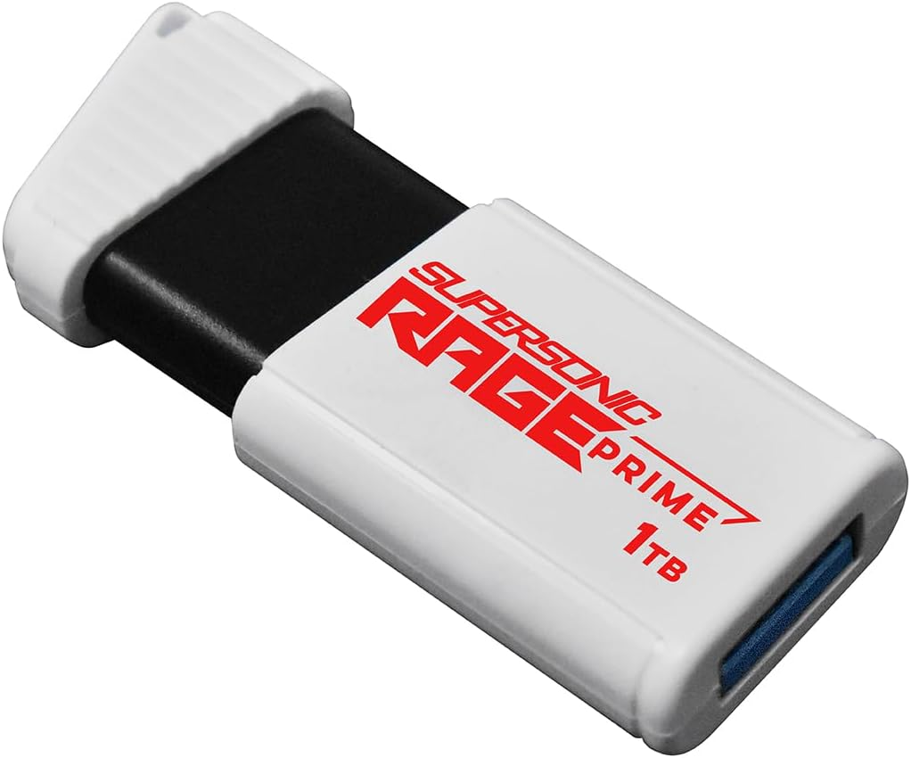 Patriot Supersonic Rage Prime USB 3.2 Gen 2 Flash Drive - 1TB (PEF1TBRPMW32U)