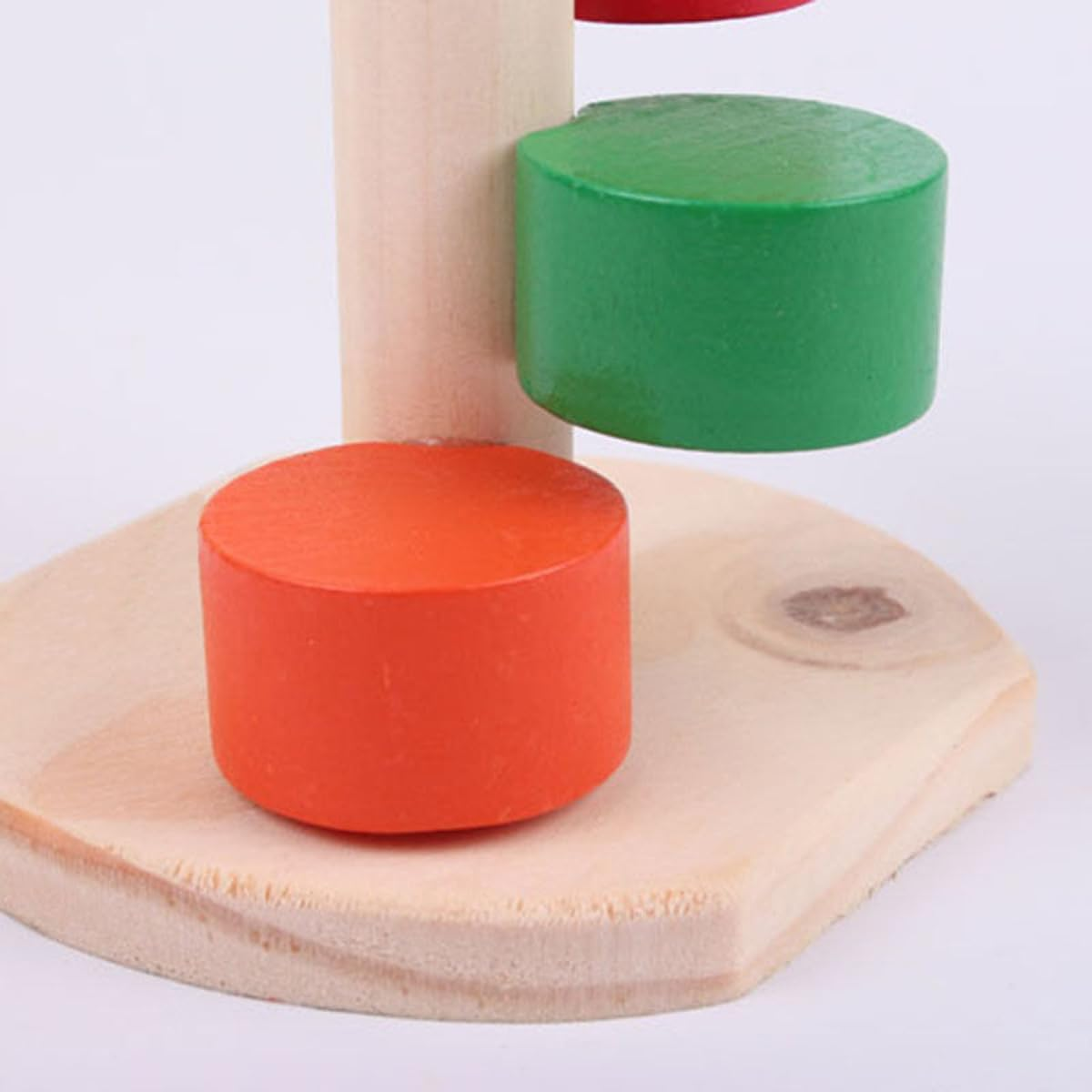 AIMALL Hamster Colourful Cloud Ladder Climbing Toy, Solid Wood Molar Stair Exercise Play Supplies for Small Pets, 5.5" X 3.78" X 3.35" image number 3