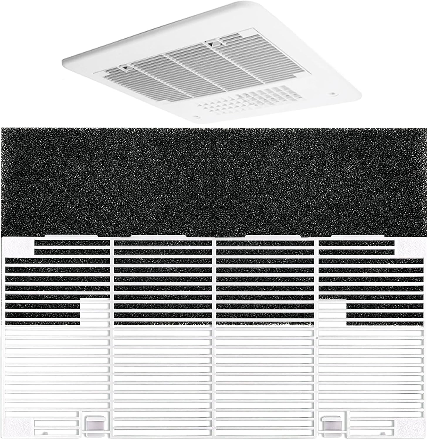 Dianrui RV A/C Cover for Dometic AC Cover Replacement for Dometic 3104928.019, Duo-Therm RV Air Conditioner Grille Replacement with RV A/C Filter (14.1" X 7.7") RV Air Conditioners Parts & Accessories image number 6