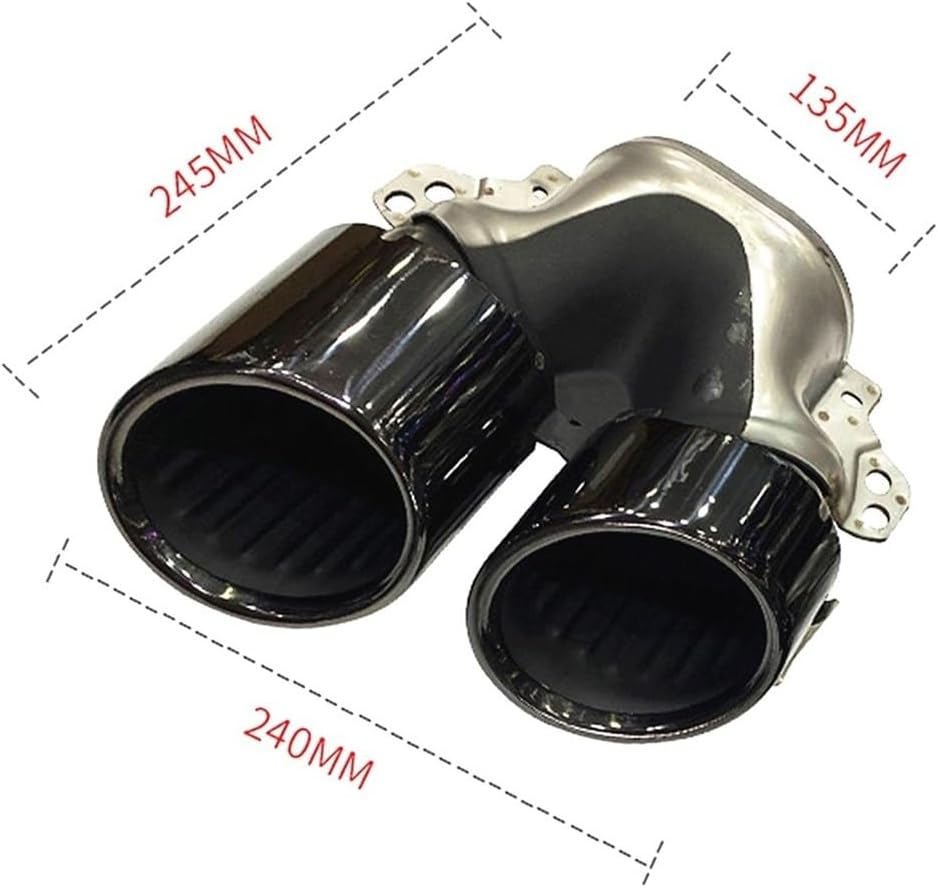 Muffler Air Vent Tailpipe Rear Muffler Exhaust Tips Pipe W/Bracket Trim Part Compatible with Mercedes Benz 2020 2021 2022 GLB250 GLB35 AMG Sport image number 1