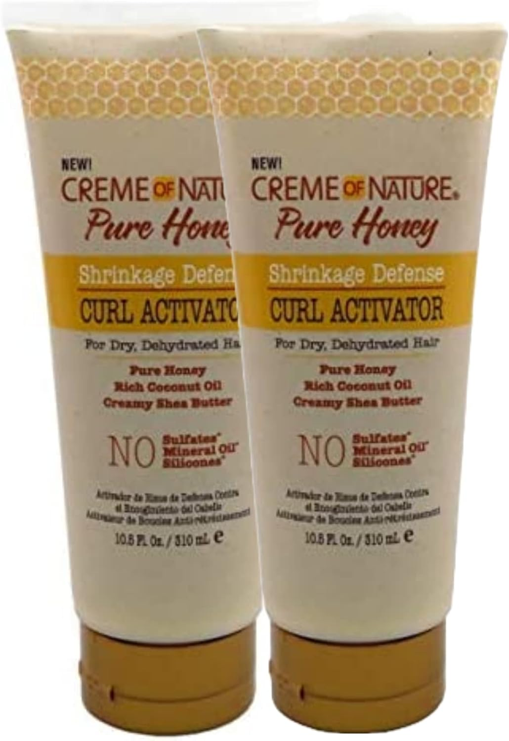 Creme of Nature Pure Honey Curl Activator 10.5 Ounce Tube (310Ml) (2 Pack)