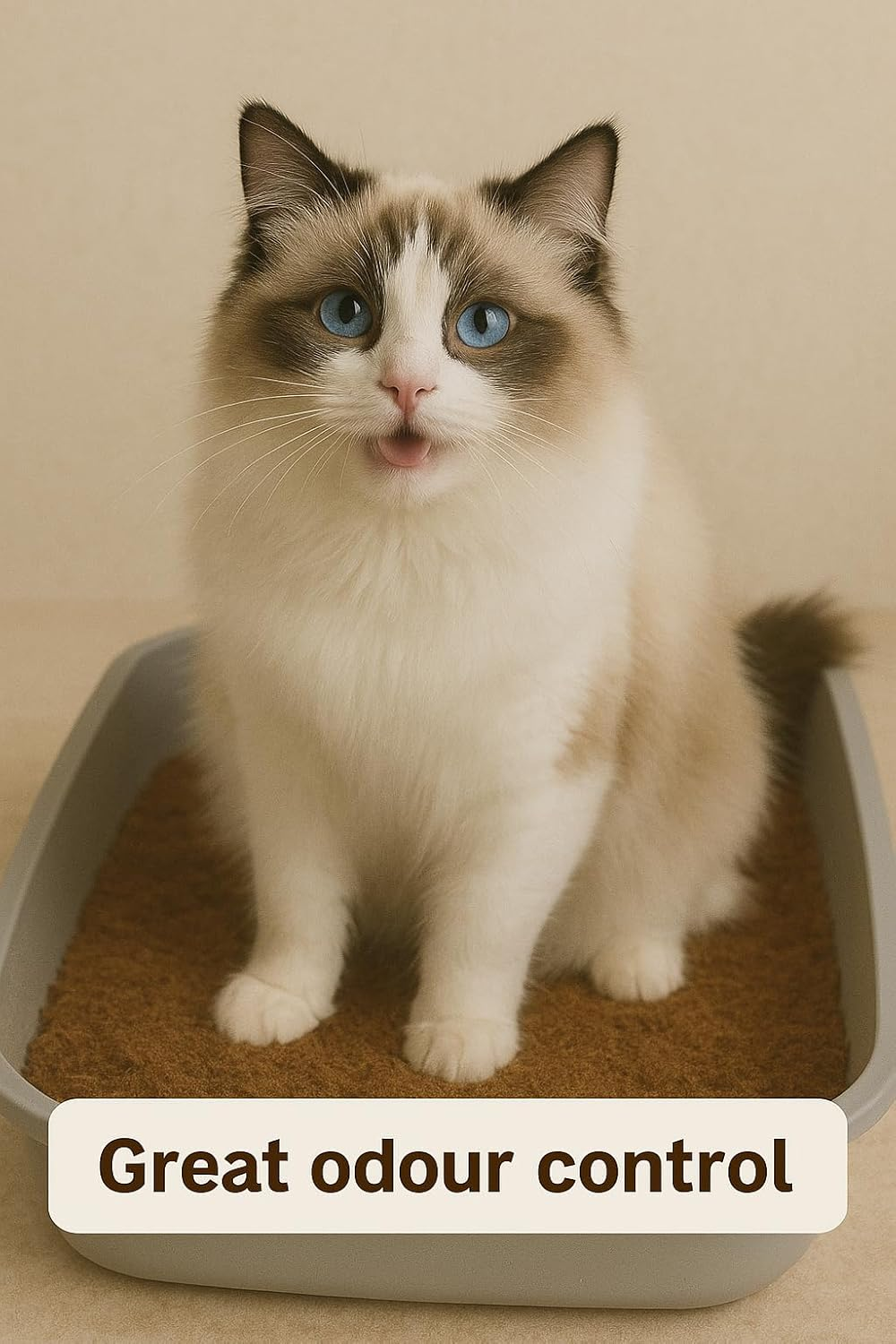 Happy Husk Eco-Friendly Coco Peat Pet Litter &ndash; 100% Coconut Fibre, Compostable & Odour-Controlling | Natural Cat Litter Loved by Cats, Rabbits & Small Pets (10L) image number 6