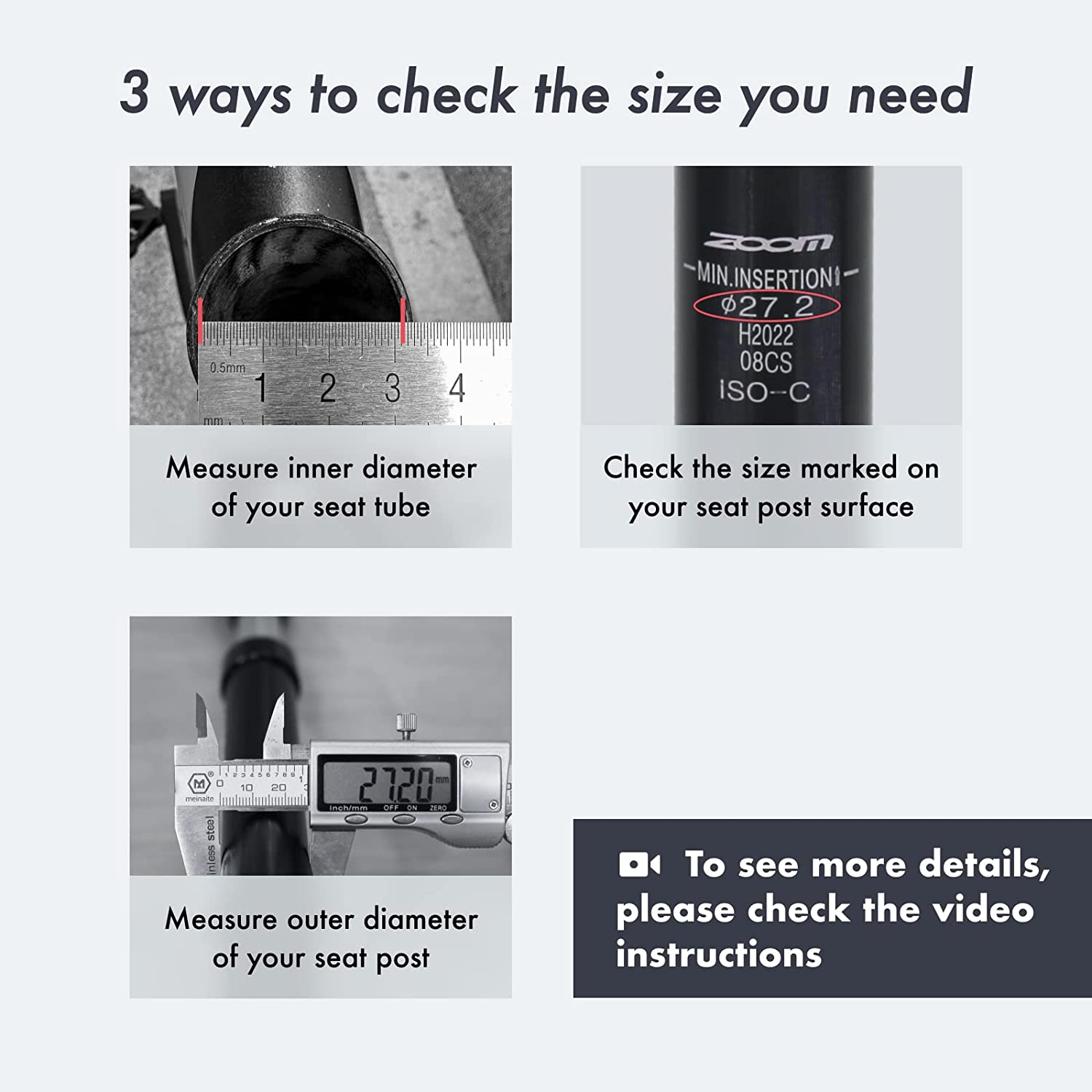 DJC Bike Suspension Seatpost Shock Absorber Damper Post 27.2 30.9 31.6 Mm, Lightweight Aluminum Body image number 1