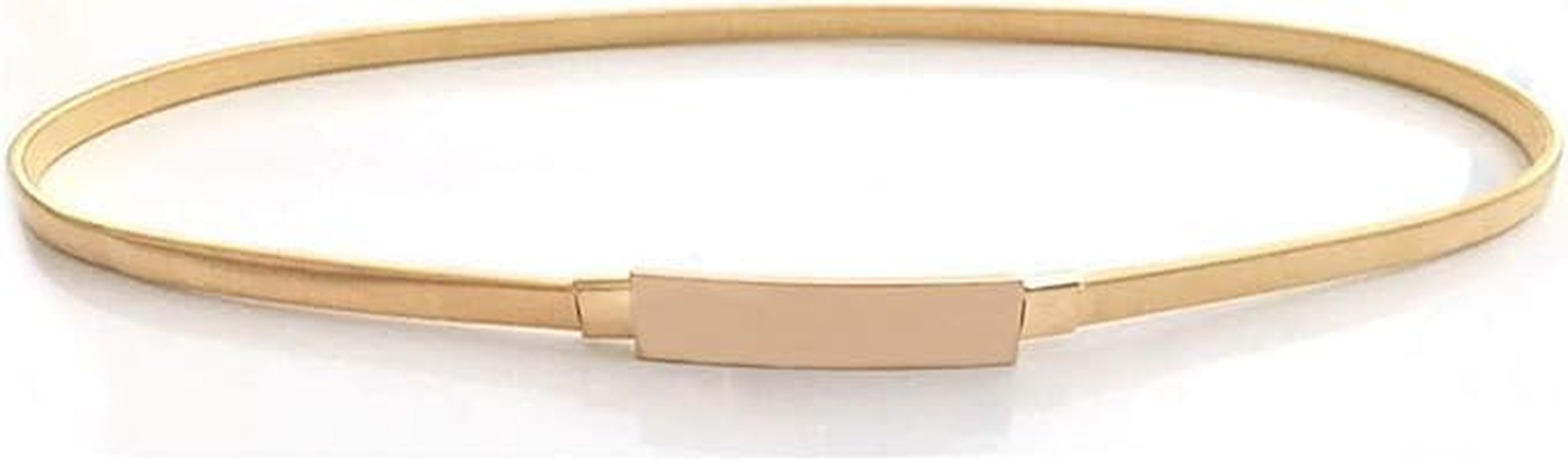 Women'S Tight Metal Belt Elastic Chain Belt Thin Waist Belt, Elastic Belt Dress, Metal Chain Belt Dress image number 6