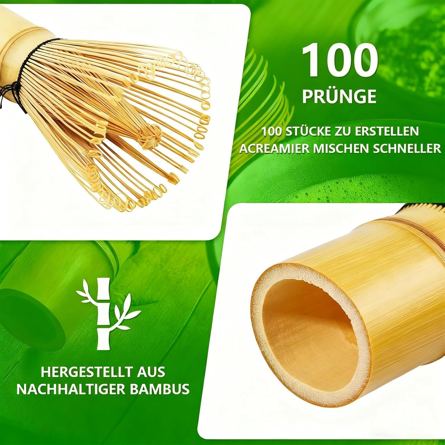 Matcha Whisk Set of 4 Matcha Whisk Set Professional Equipment Produces Delicious Matcha They Are Comfortable to Use image number 4