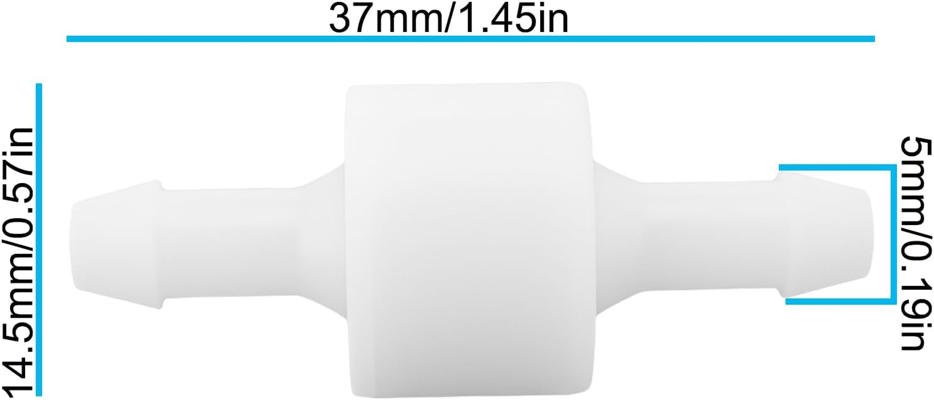 Briny River 2Pcs Car Windshield Washer Hose Check Valve for 5Mm Inner Diameter Hose image number 3