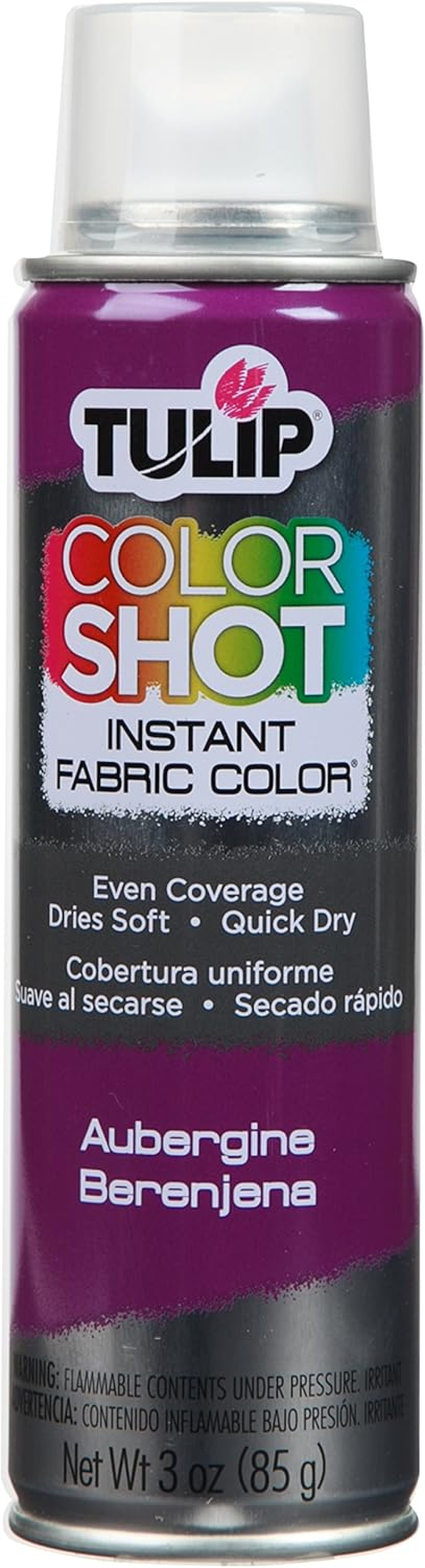 (Aubergine) - Tulip Colour Shot Instant Fabric Colour 90Ml Aubergine