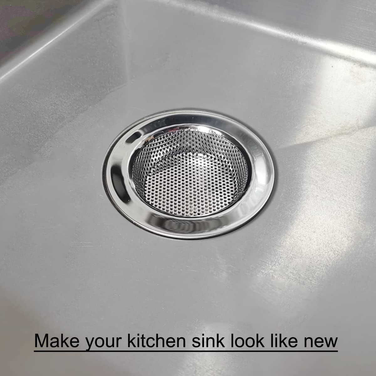 4-Piece Kitchen Sink Strainers - 4.5 Inch Stainless Steel Sink Drain Filter with Food Scraps Catcher image number 1