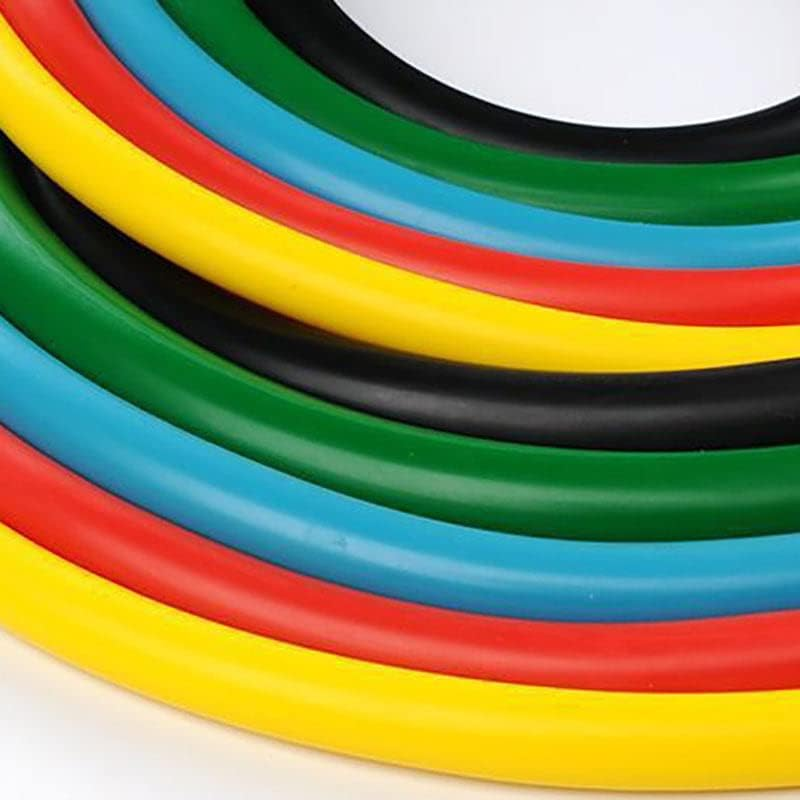 AIMALL 11PCS Premium Latex Resistance Bands & Yoga Strap Set for Home Gym, Includes 5 Resistance Bands, Handles, Ankle Straps, and Door Anchor image number 6