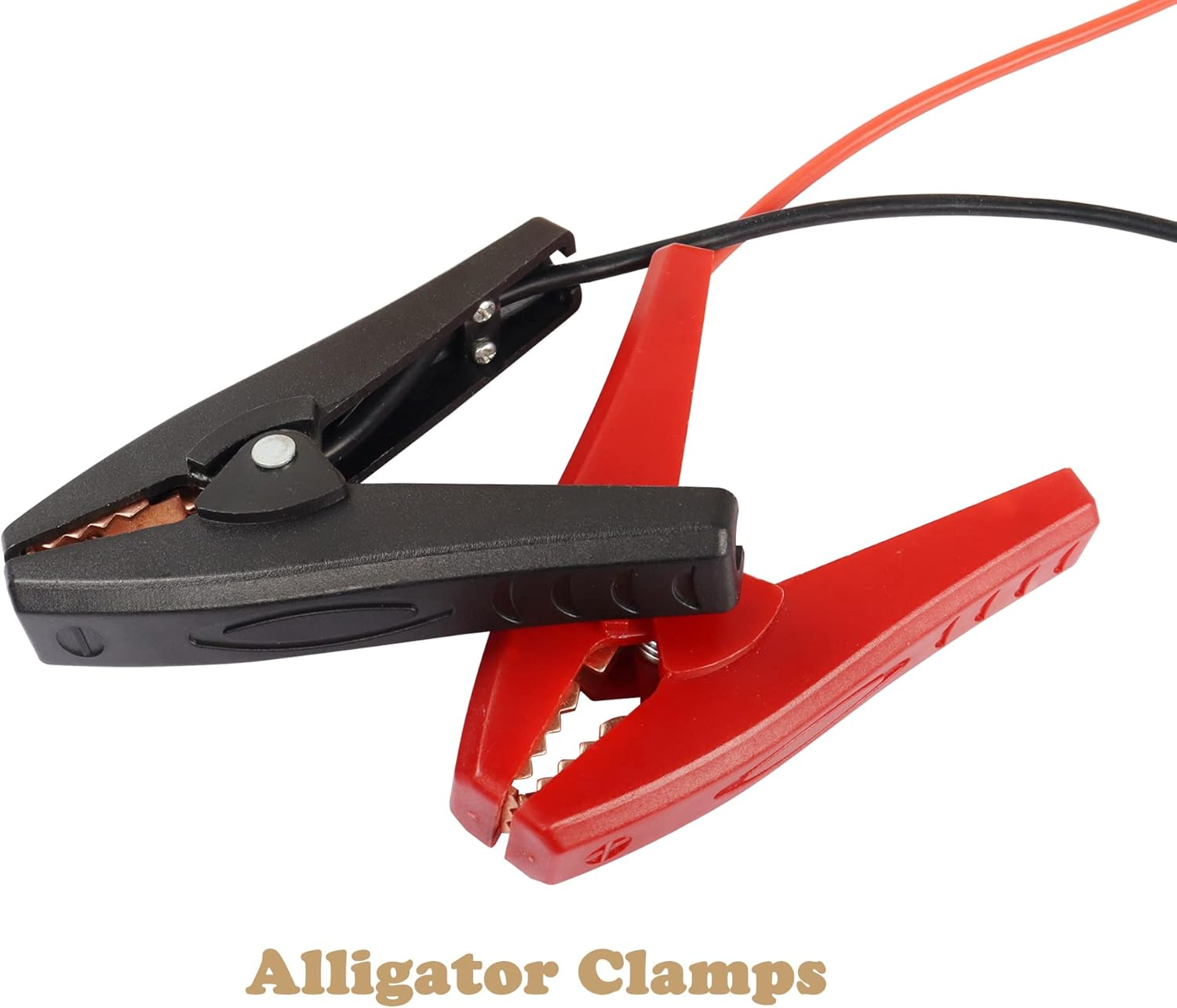 MEIRIYFA XT60 Female to Alligator Clips Cable, XT60 Connector Cable with Battery Clips Battery Clamp for Power Station - 53Cm