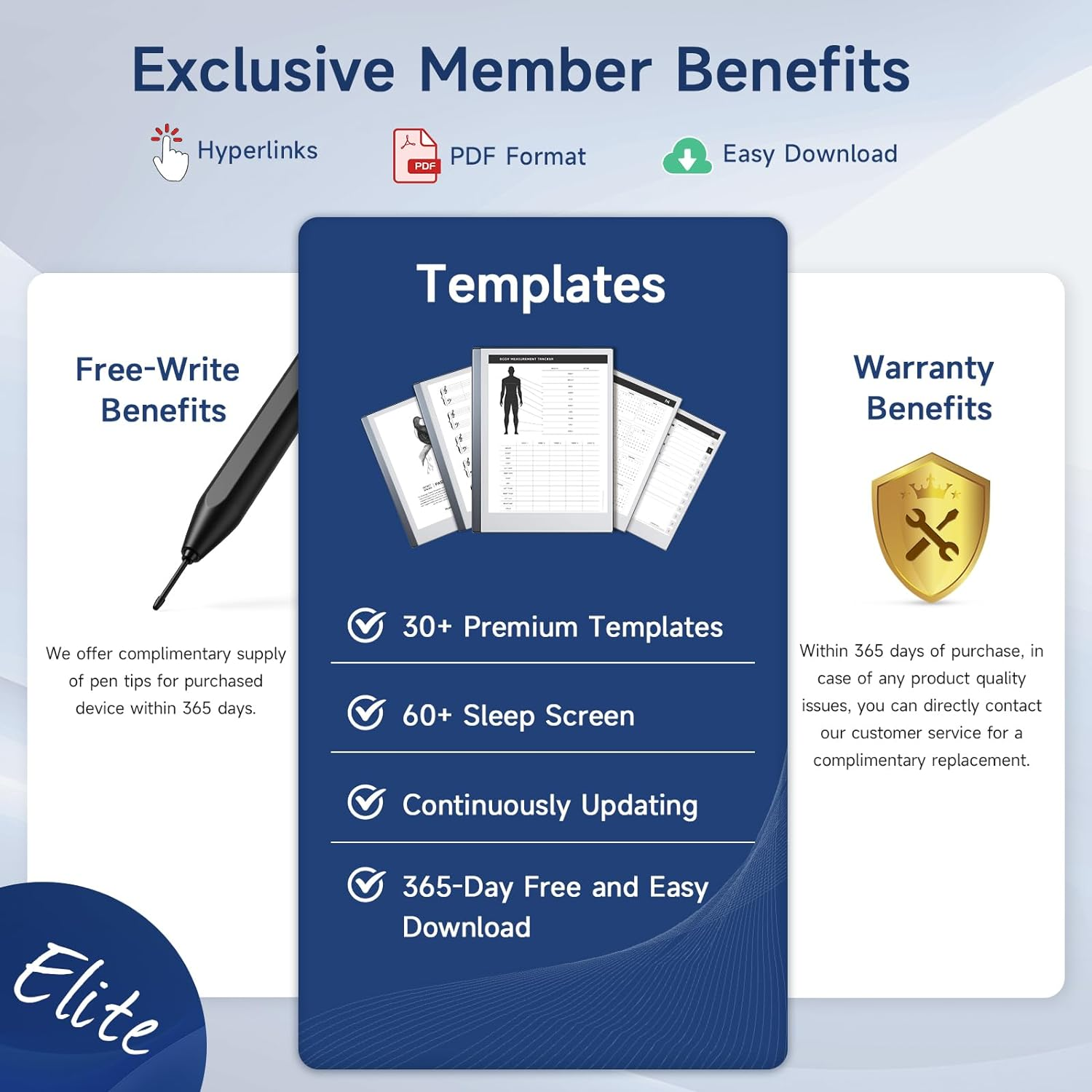 Ayotu Premuin PU Leather Smart Case for Remarkable 2 Paper Tablet 10.3" 2020 Released - Program Templates & Replacement Marker Stylus Pen Tips-[All in One Bundle]-Enhance Your Writing Experience. image number 6