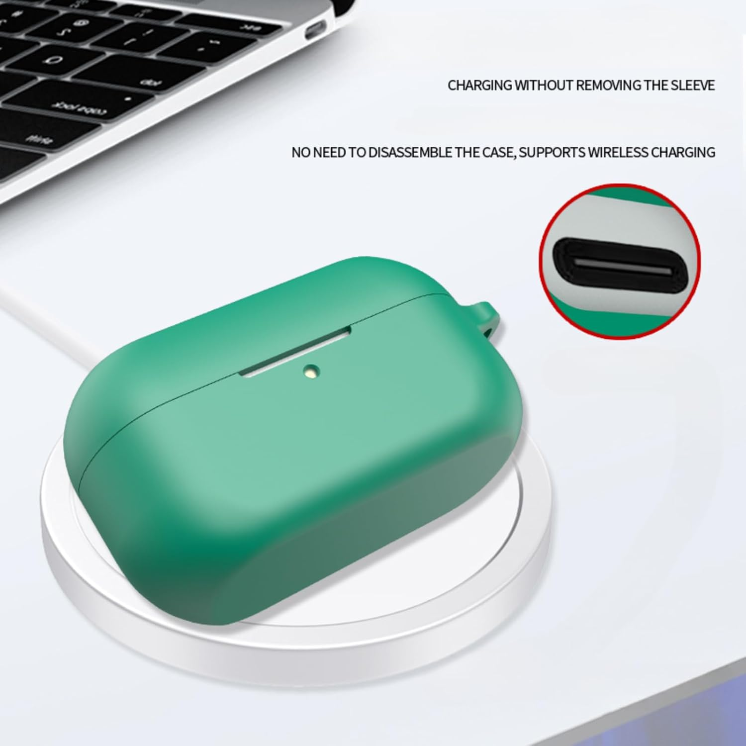 Headphone Cover for Technics EAH-AZ100 Silicone Case Drop-Proof and Dust-Proof Headphone Case image number 4