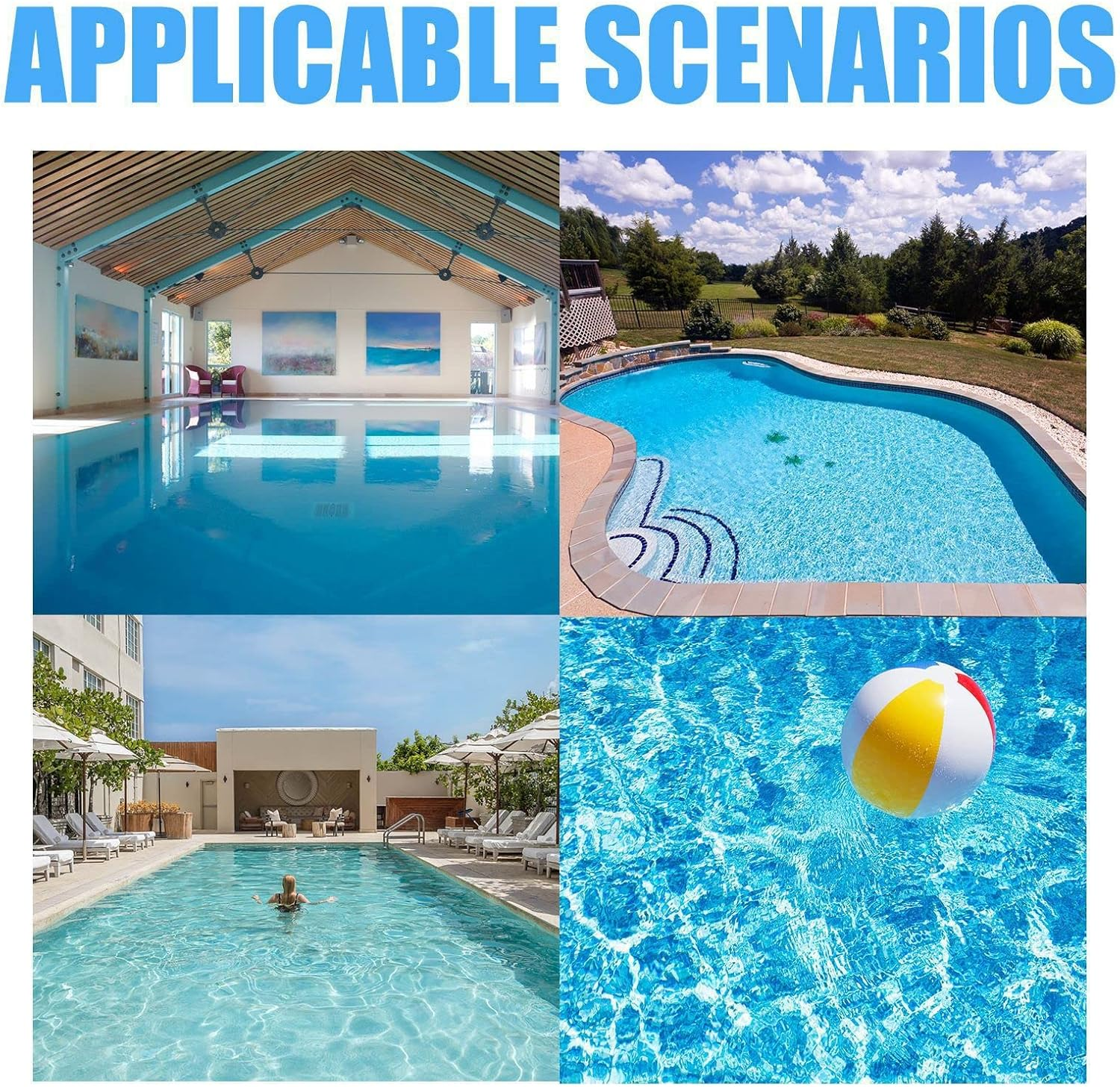 Refreshpool Quick Pool Cleaning Tablet, Pool Chlorine Tablets, Chemical Dispenser Pool Cleaning Tools, for Swimming Pools, Spa, Hot Tub, Kitchen Sinks, Toilets, 100Pcs (A) - B image number 7