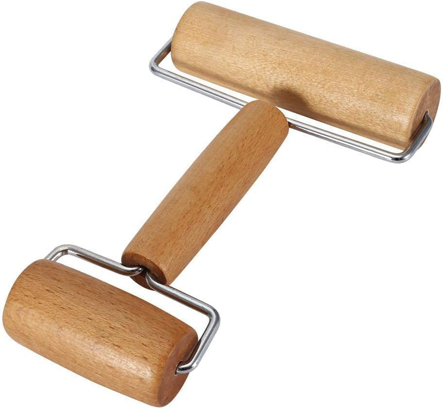 Smooth Rolling Pin - Pastry and Pizza Double Dough Baker Roller Metal Kitchen Utensils Ideal for Baking Dough, Pizza, Pie, Pastries, Pasta and Cookies image number 5