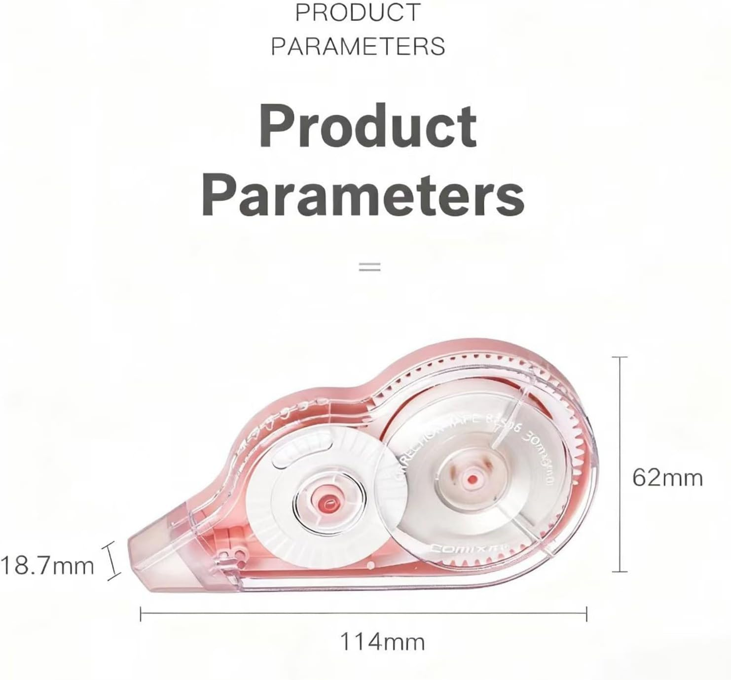 6 Pack Mini Correction Tape, Differentcolor Cute Transparent White Out Tape for School Office Supplies, Instant Dry Correction Tape for Students, Girls Stationery (6 Colors) image number 3