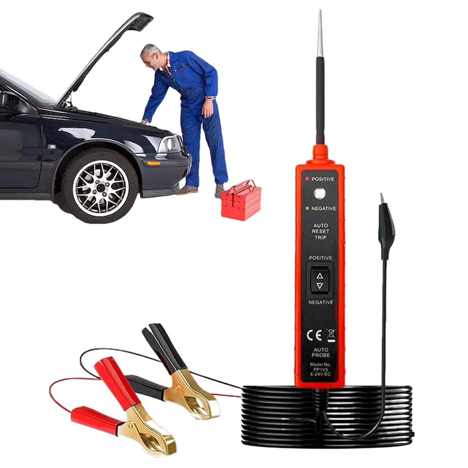 Car Circuit Tester | Automotive Power Voltage Tester Probe - Short Finder Current Probe, Electrical System Tool Detector for Component Activation image number 5