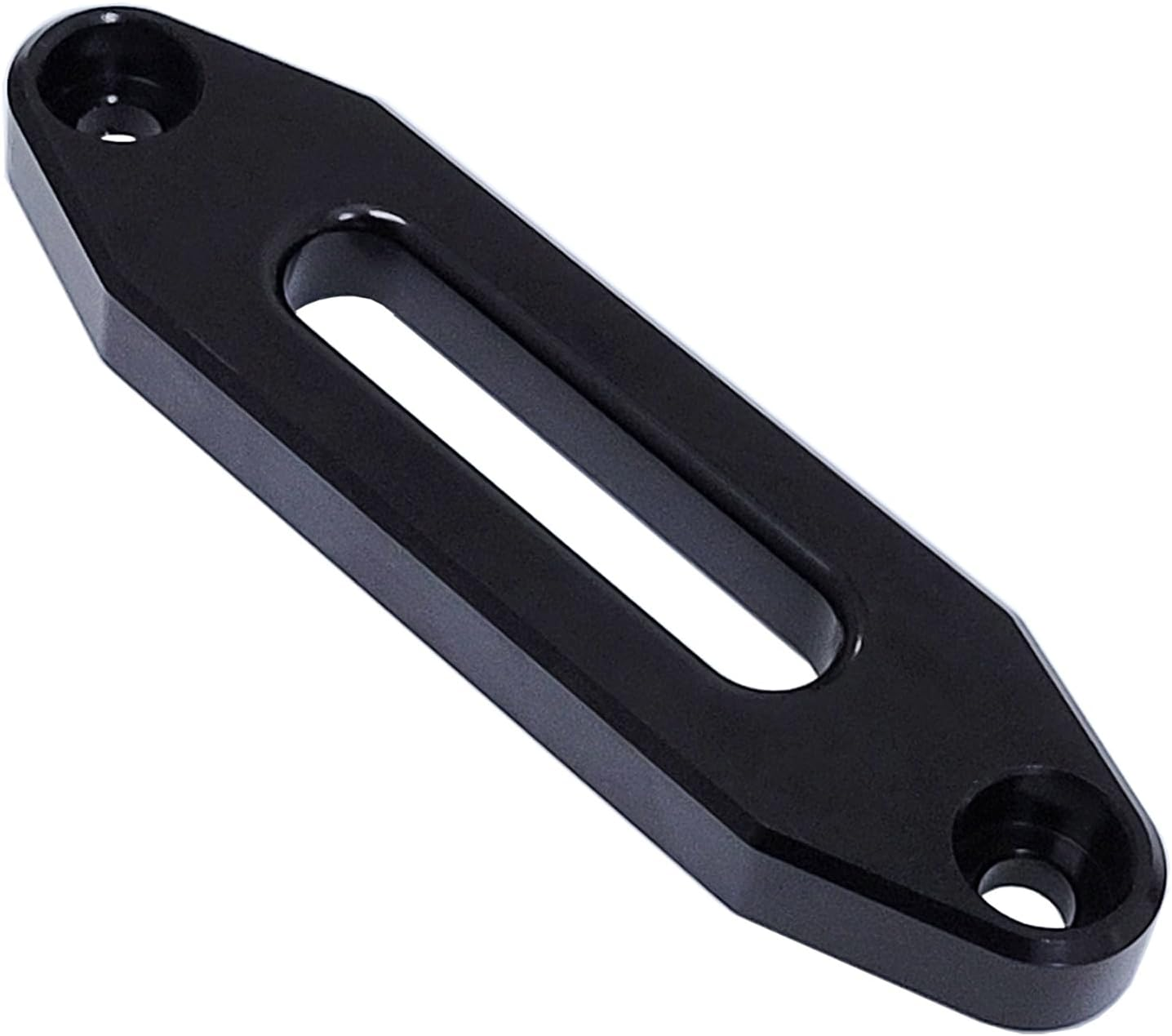 Aluminum Hawse Fairlead for UTV ATV 2000-13000 Lbs Winch Mount Glossy Black (10 Inch)