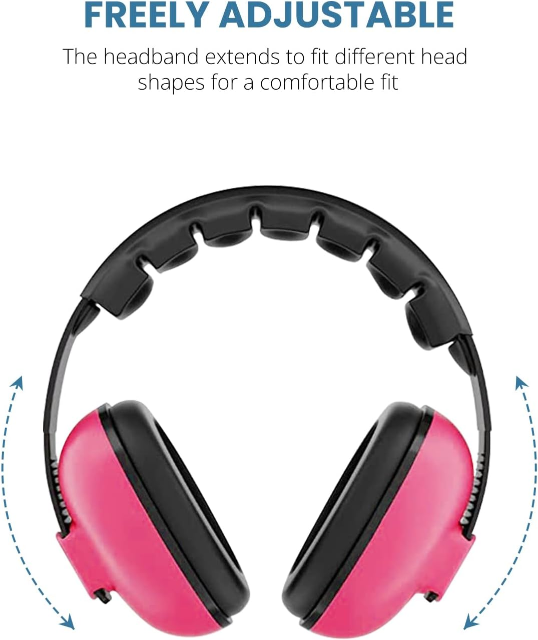 Baby Noise Protection Ear Muffs for Infants & Toddlers (0-3 Years), 26Db Hearing Protection, Ideal for Outdoor, Airplane, Sleep, Fireworks &ndash; Pink