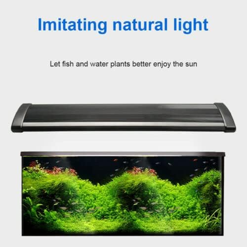 ZHIQU 90CM LED Aquarium Light, Full Spectrum, Blue & White, Aluminium, High Efficiency, 64.5W, 110-240V AC, Pole Mount, Indoor Use image number 2
