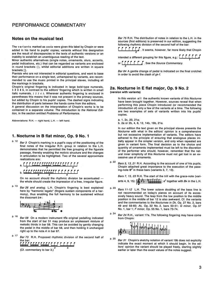 Nocturnes for Piano Vol.5 Op. 9-62 Urtext (Chopin National Edition): Chopin National Edition 5A, Vol. 5 image number 3