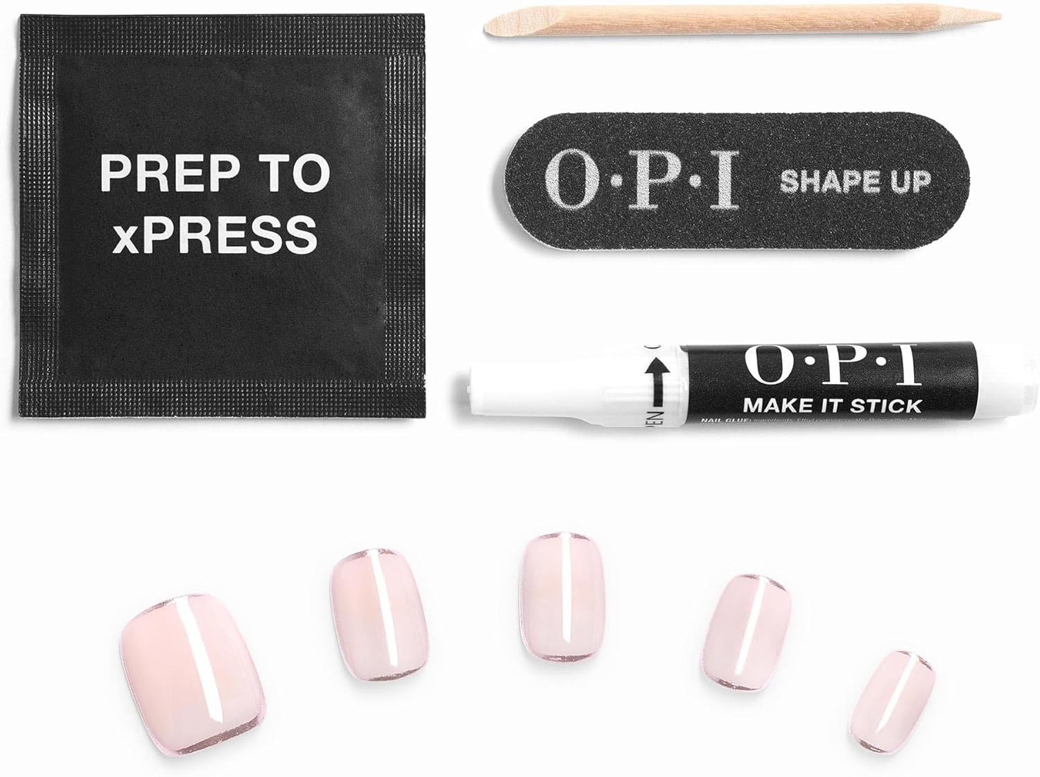 OPI Xpress/On Press on Nails, up to 14 Days of Wear, Gel-Like Salon Manicure, Reusable, Vegan, Sustainable Packaging, with Nail Glue, Vision-Airy Fairy image number 2