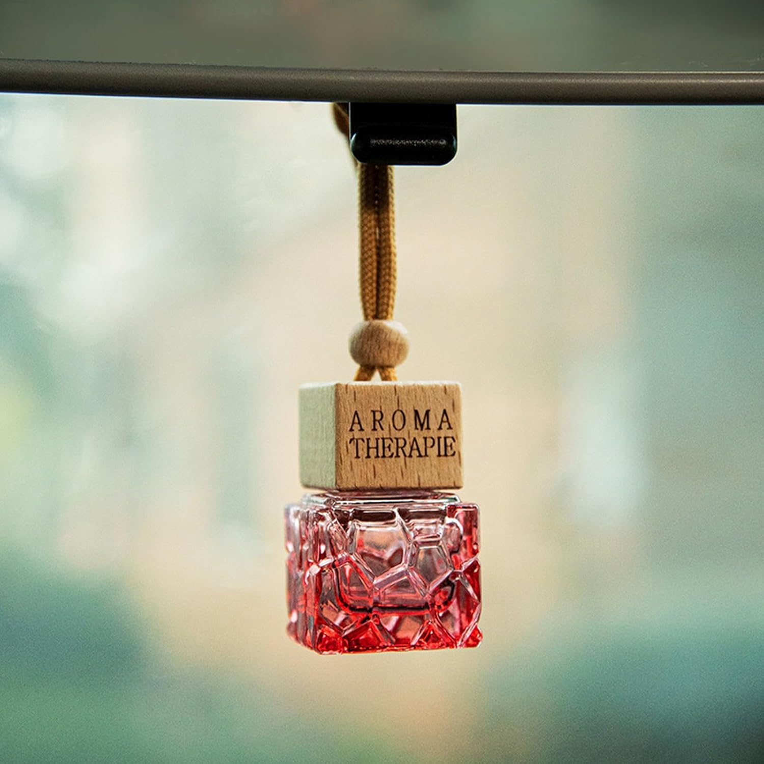 Manwetye 6 PCS Car Hanging Diffuser Bottle - 8Ml Empty Perfume Pendant for Essential Oil Aromatherapy Storage | Refillable Home & Car Air Freshener Vials(Assorted Colors) image number 2