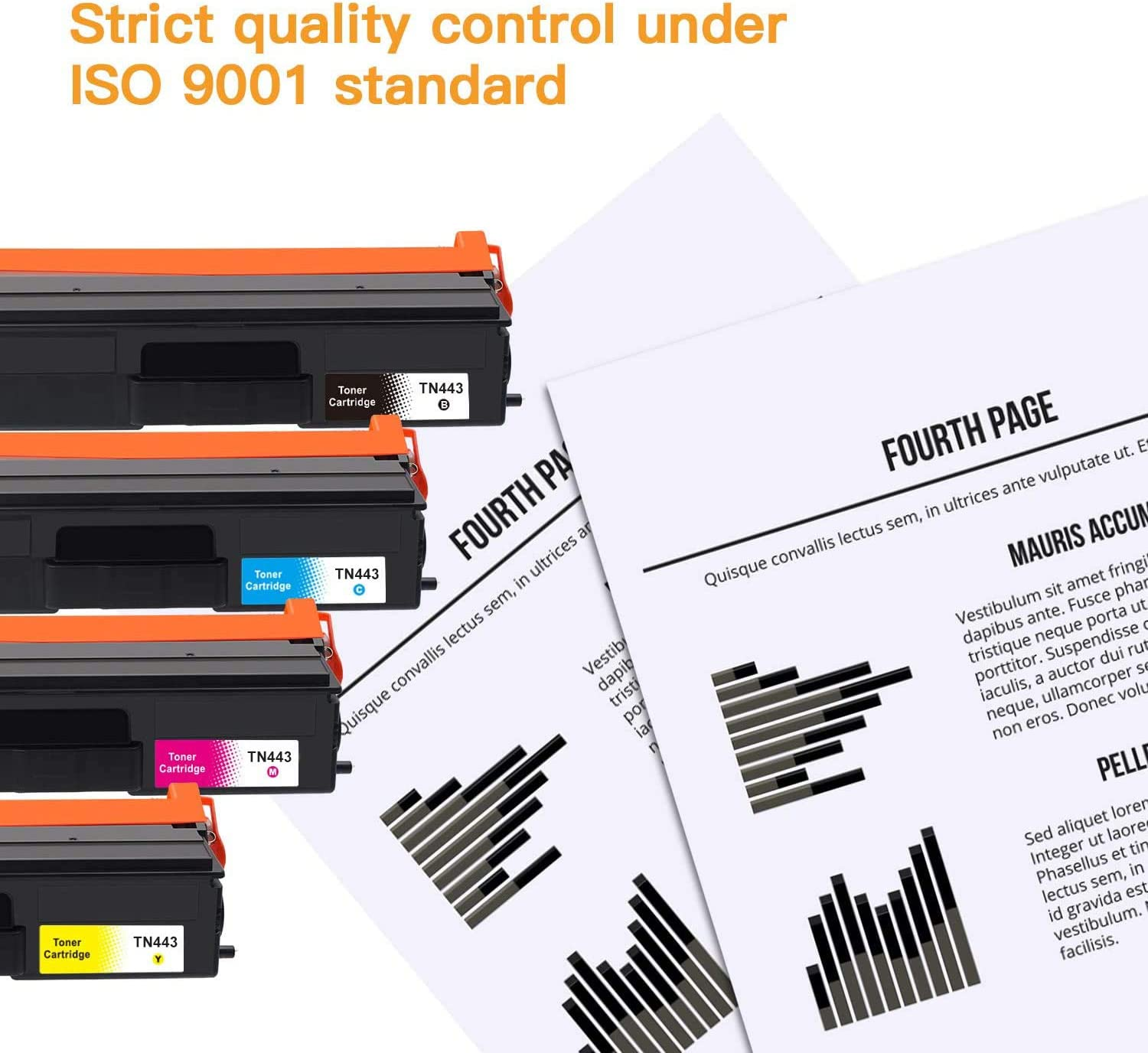 1 Pack Black TN-443 TN443 Toner Compatible with Brother HL-L8260CDW HL-L8360CDW MFC-L8690CDW MFC L8900CDW (1BK) image number 4