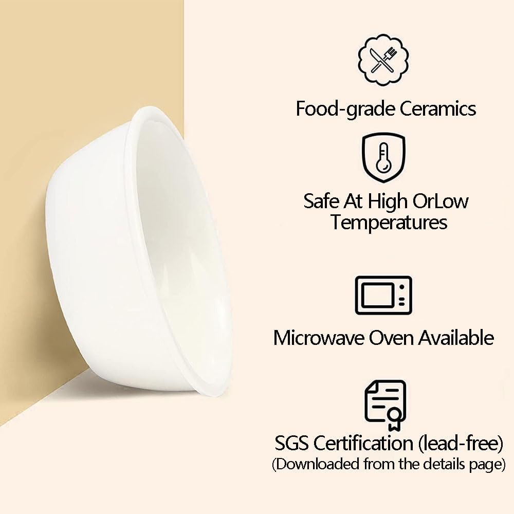 Elevated Ceramic Cat Bowls with 15&deg; Tilted Solid Bamboo Stand &ndash; Raised Food & Water Feeder Set for Cats & Small Dogs, Anti-Vomit Non-Slip Design image number 6