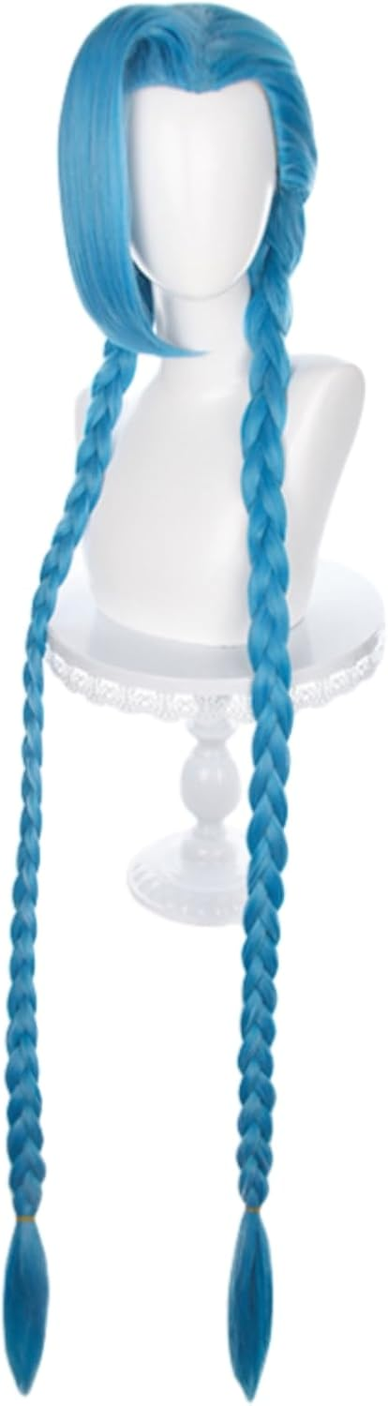 Hamish Game Anime Blue Wig Loose Cannon Cosplay Wig with Wig Cap Heat Resistant Hair Game Anime Cosplay for Holiday, Festival, Cosplay Party, Comic Exhibitions