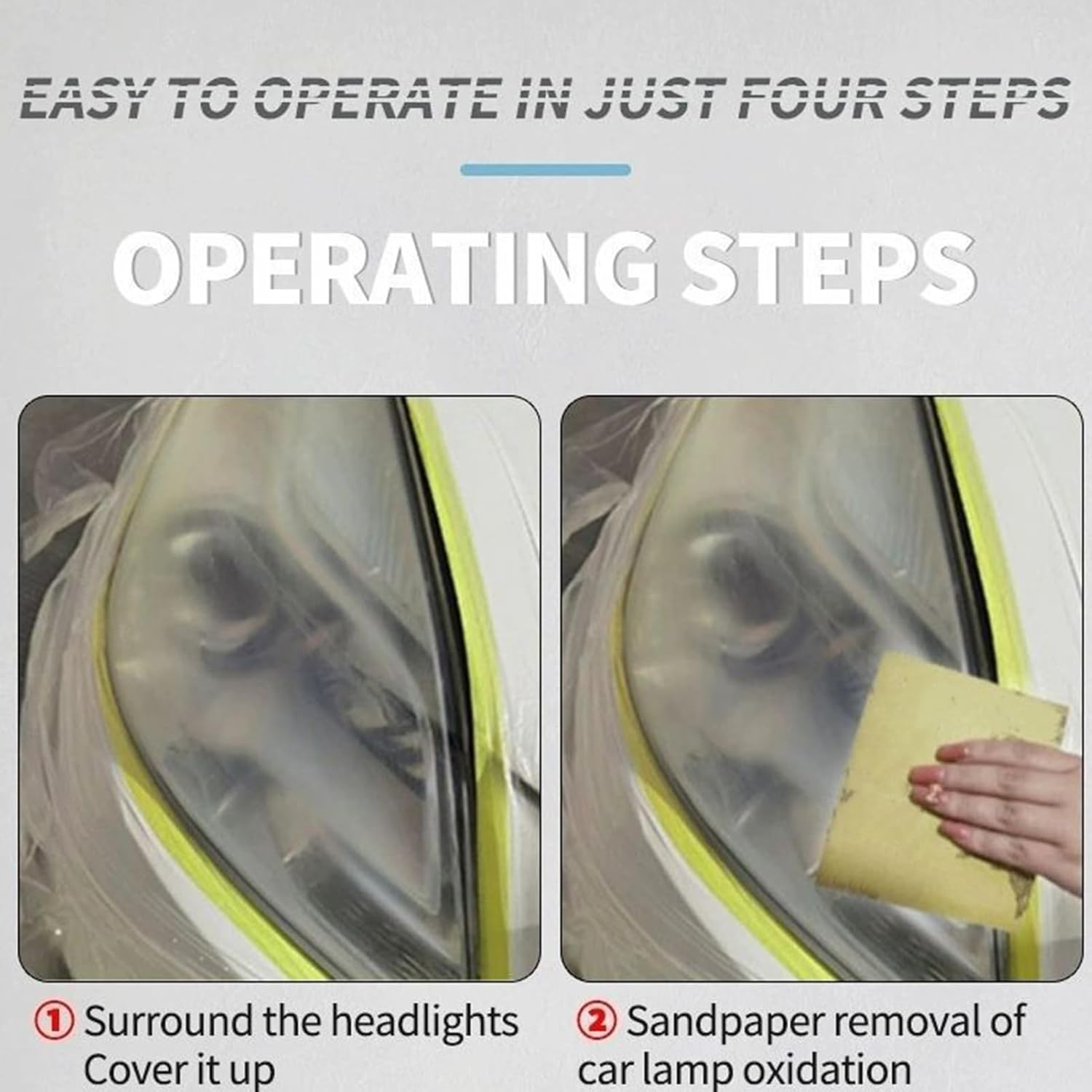 Nankoyal Headlight Restorer - Deep Cleaning Headlight Restoration - 100G Automotive Scratch Paste for Headlamp Refurbishment Remove Oxidation Dirt Haze Detailing Exterior Care Vehicle Rvs image number 2