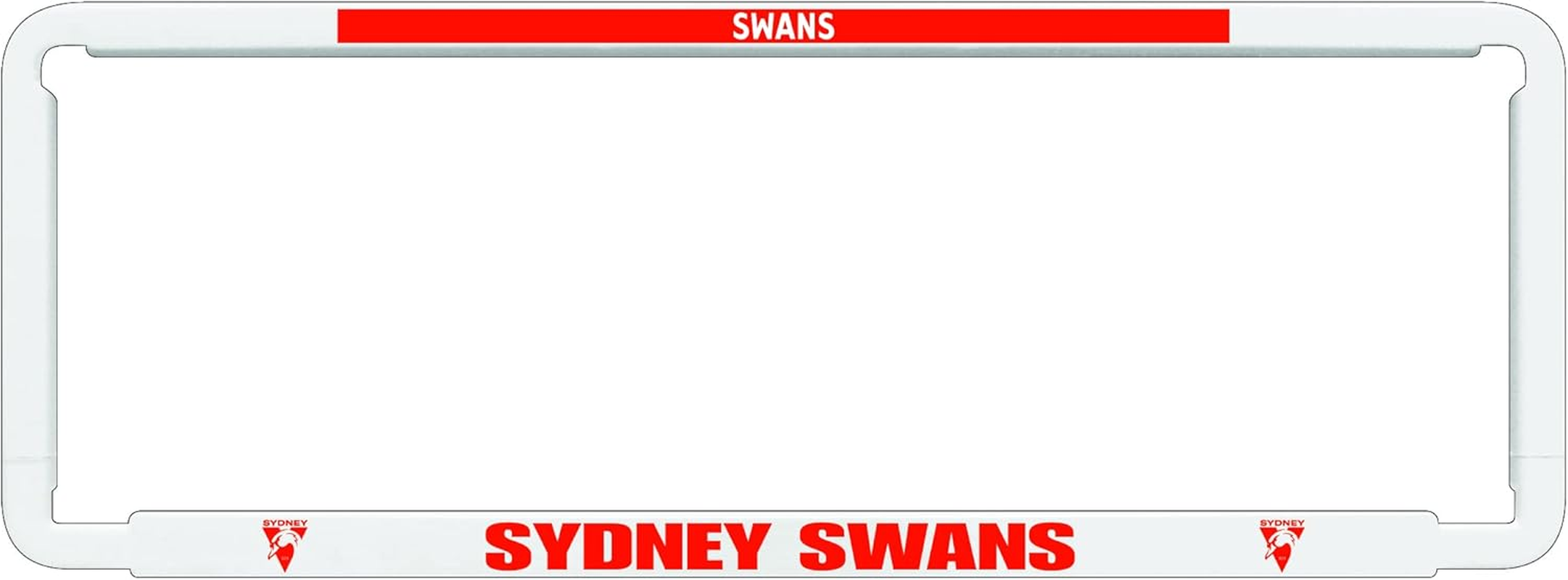 2X Official AFL Sydney Swans Car Number Plate Frame Cover Surround