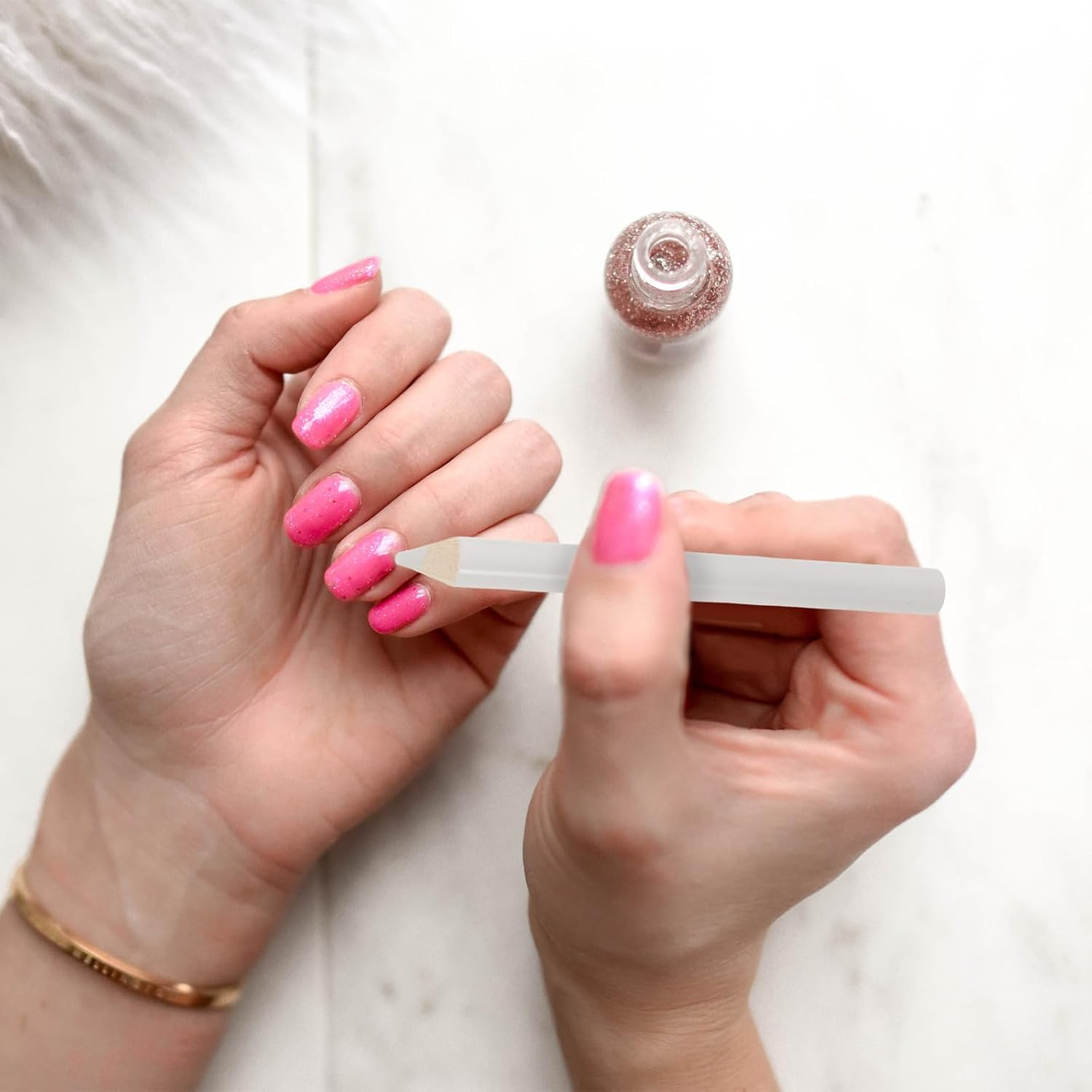 SAFIGLE 50Pcs Pickup Pencil for Rhinestones Painting Long Rhinestone Picker Nail Dotting Tools for Manicure Jewel Applicator Gem Picker Pen Tool White image number 3