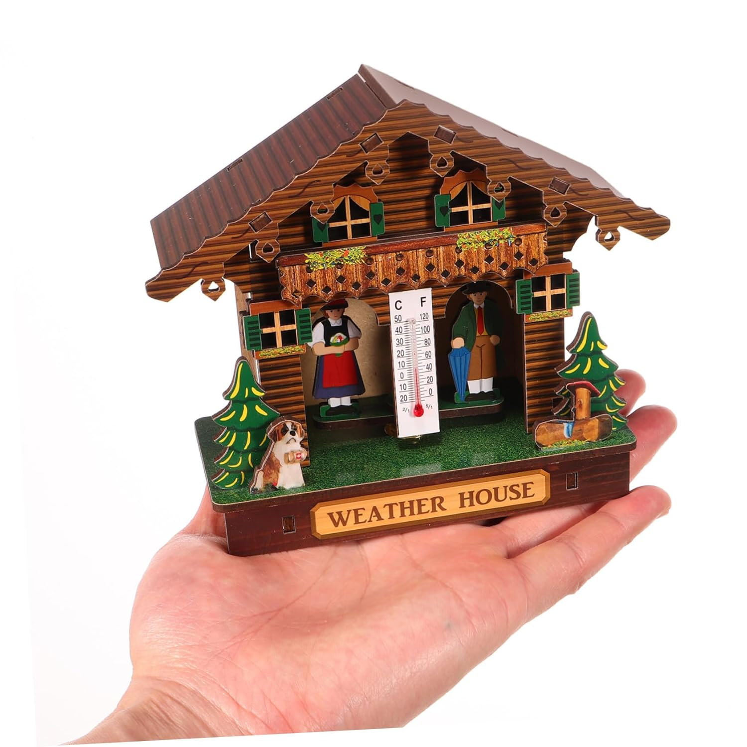 DECHOUS High Precision Wall Mount Thermometer Hygrometer Barometer Weather Station for Indoor Use Accurate Temperature Humidity Monitor with Stylish Design for Home Office Garage image number 5