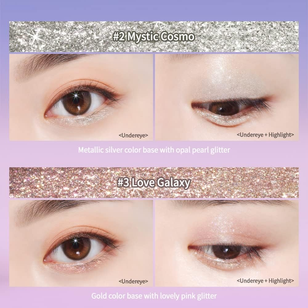 Etude House Shine Fix Eyes Glitter 2.5 G, #01 Champanne Nebula image number 4
