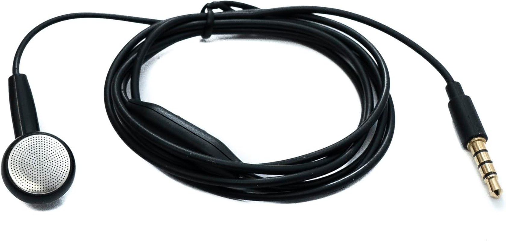 SYSTEM-S Mono In-Ear Headphones 120 Cm AUX Jack TRRS 3.5 Mm Plug Microphone image number 1