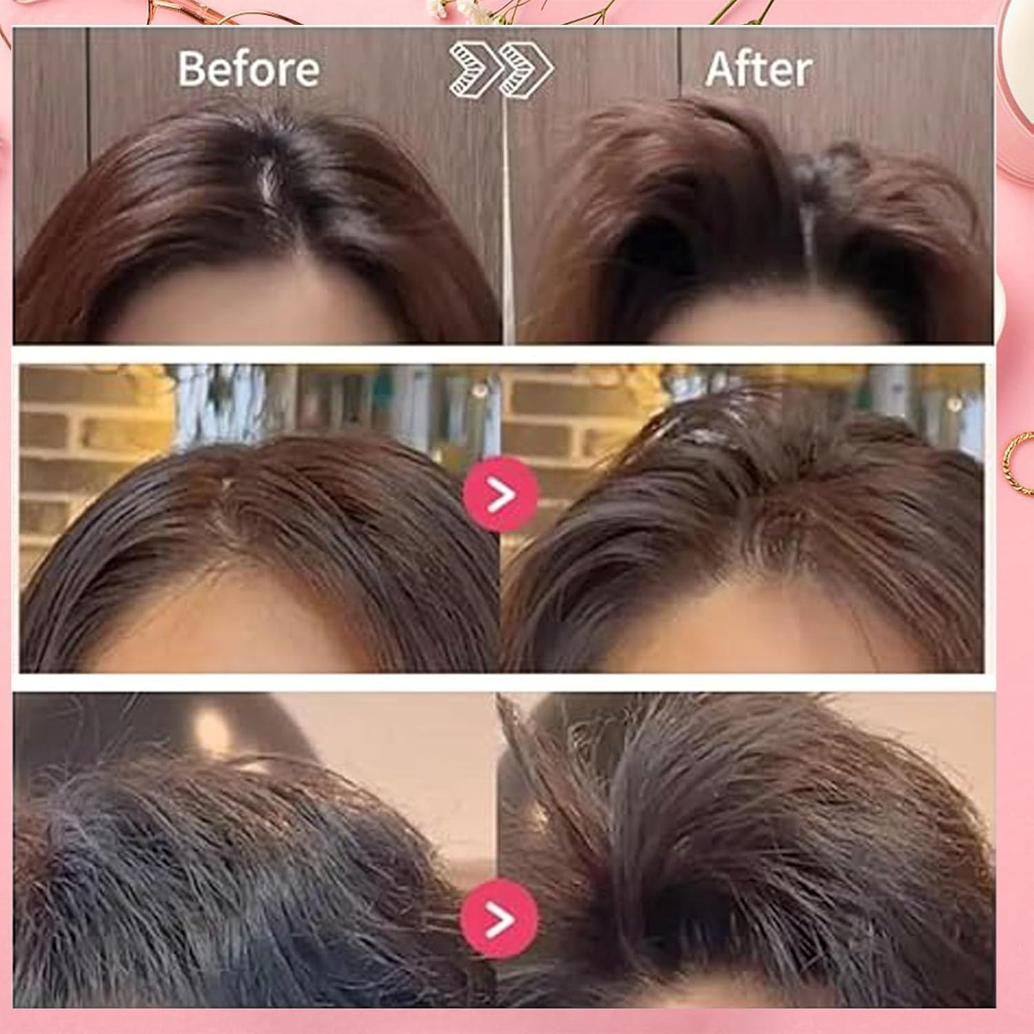 2 Pack Wind Shaping Styling Comb for Fluffy Bangs,Easy High Crown Volume Tool for Men and Women,Volumizing Hair Clips Instant No-Trace Hair Root Lifting Clips for Natural Voluminous Look,Pink image number 6